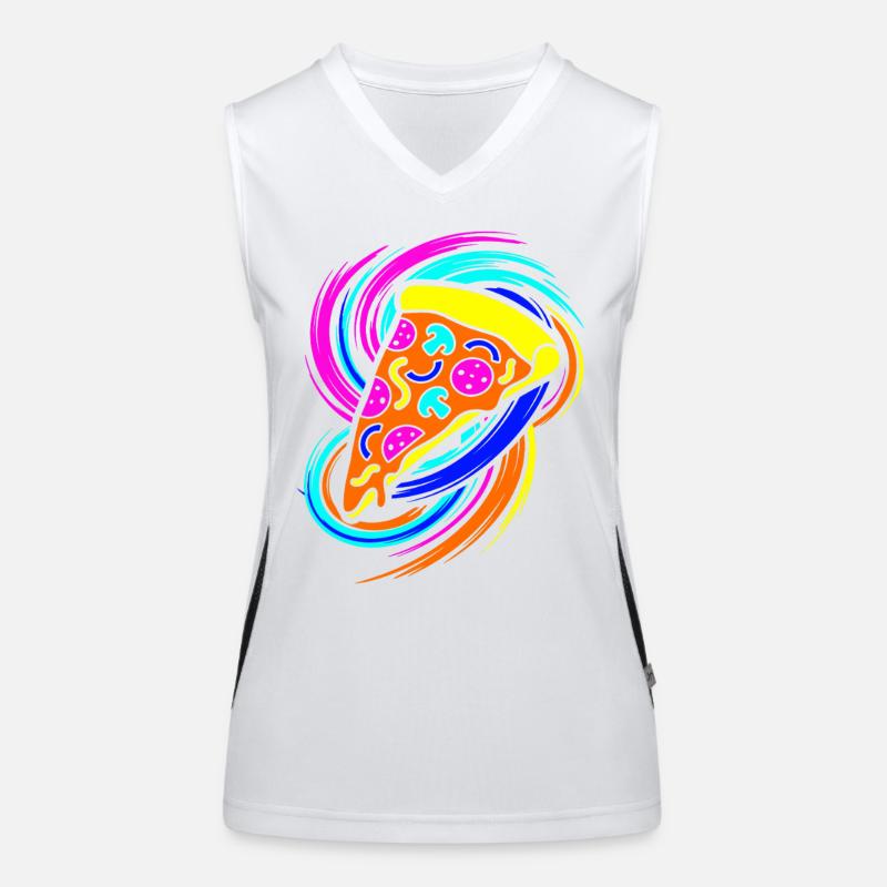 Pizza slice Women's Functional Contrast Tank Top