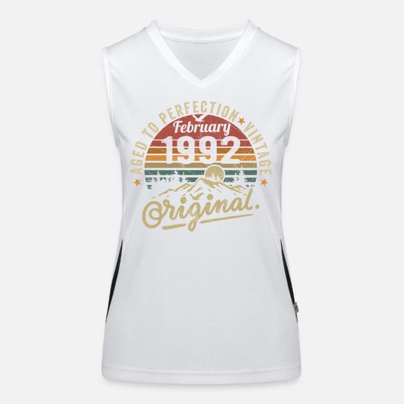 Février 1992 Débardeur respirant contrasté Femme