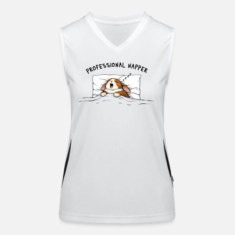 Professional Napper Sleep Bunny Bunny Rabbit Women's Functional Contrast Tank Top