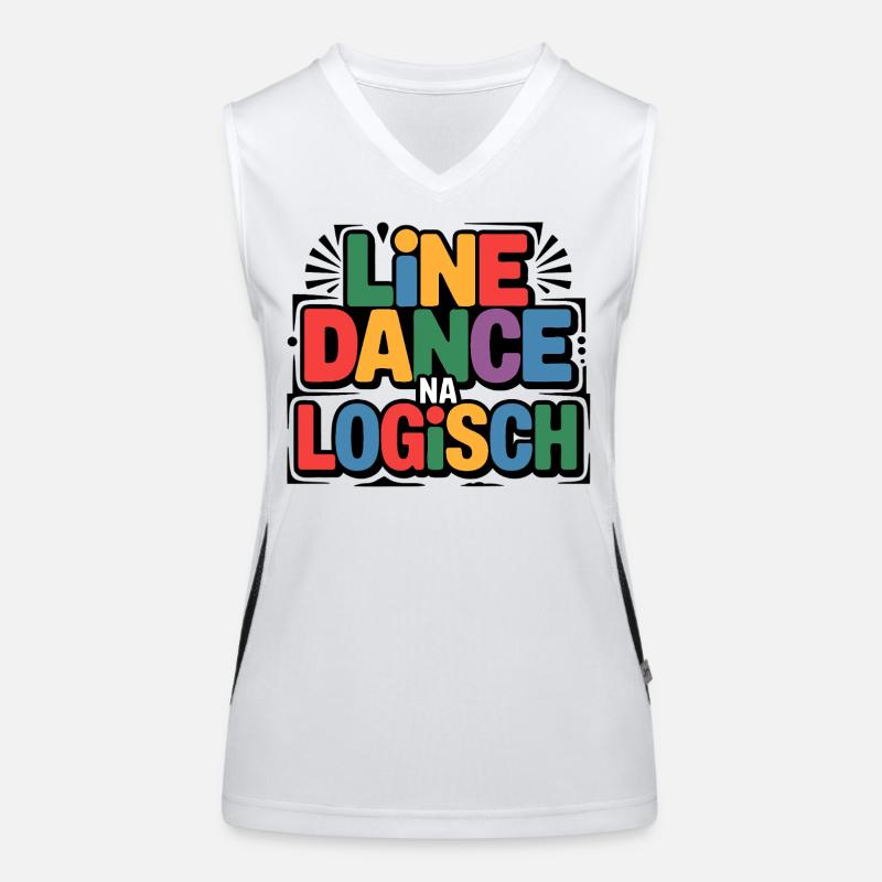 LineDance Na Logisch Bunte Faute de frappe Débardeur respirant contrasté Femme