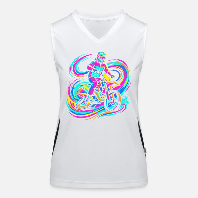 motocross riders Women's Functional Contrast Tank Top