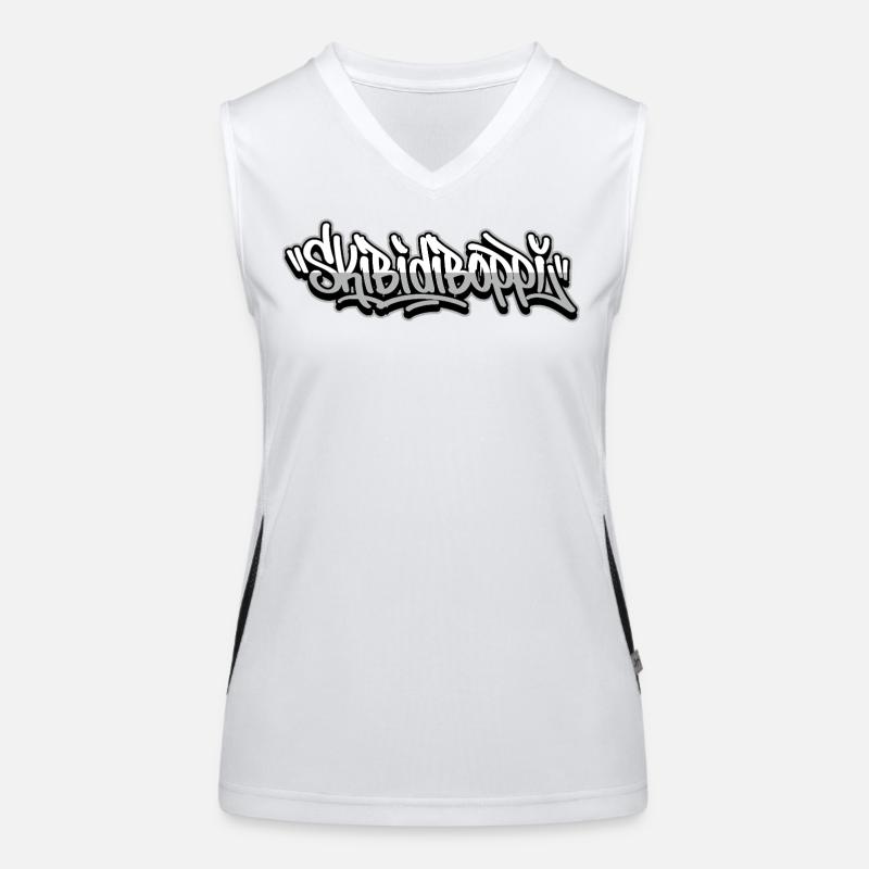 Skibidiboppi Graffiti Script Women's Functional Contrast Tank Top