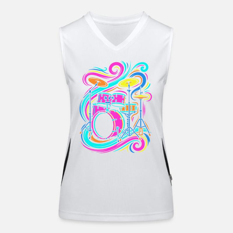 percussion Débardeur respirant contrasté Femme