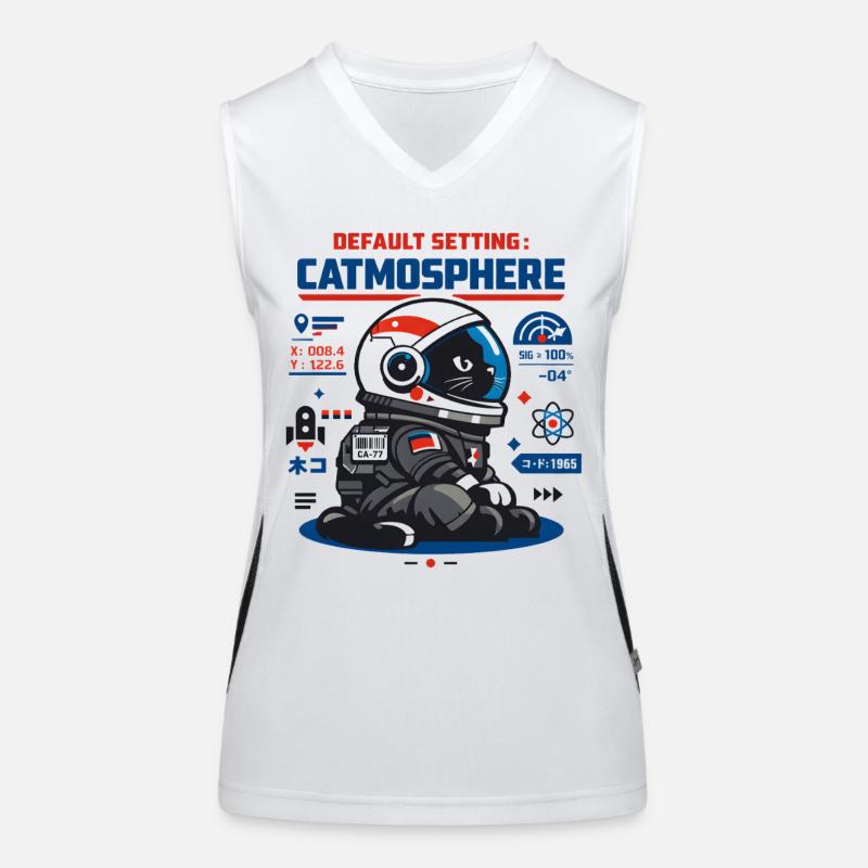 Standardmodus Catmosphäre | Astro Katze Funktionelles Kontrast-Tank Top für Frauen