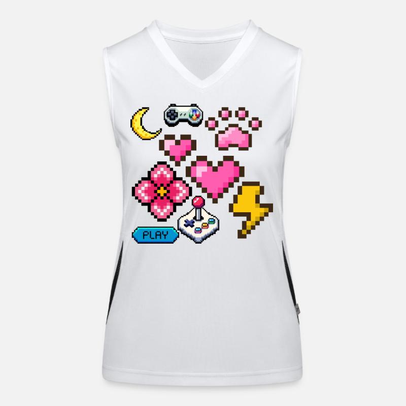 Pixel Game Débardeur respirant contrasté Femme
