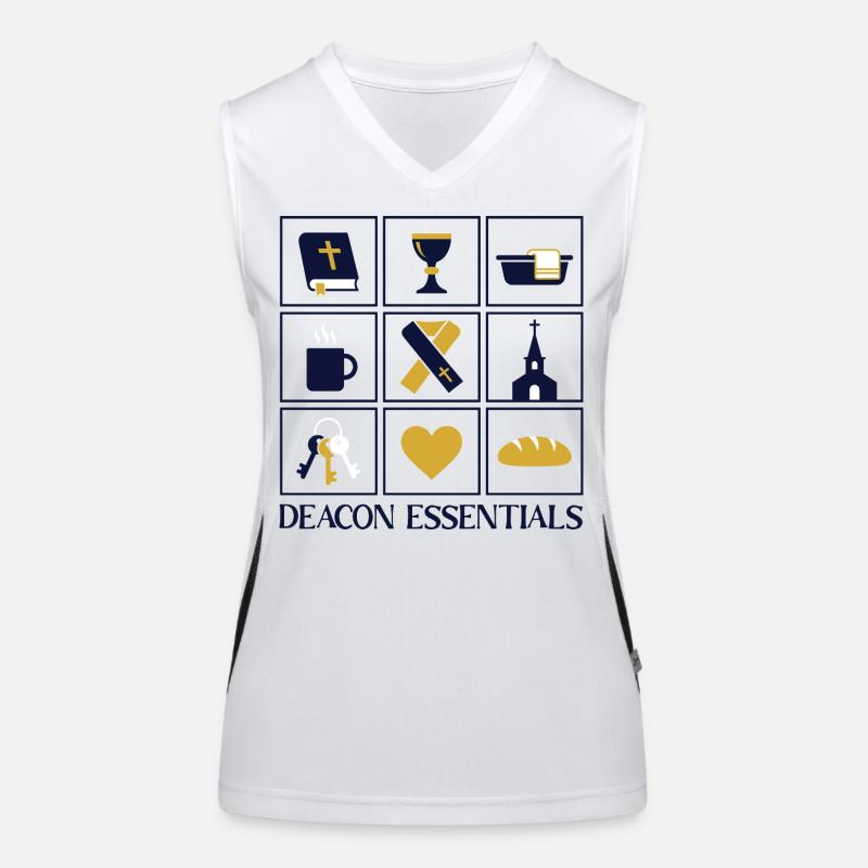 Church Religious Deacon Essentials Women's Functional Contrast Tank Top