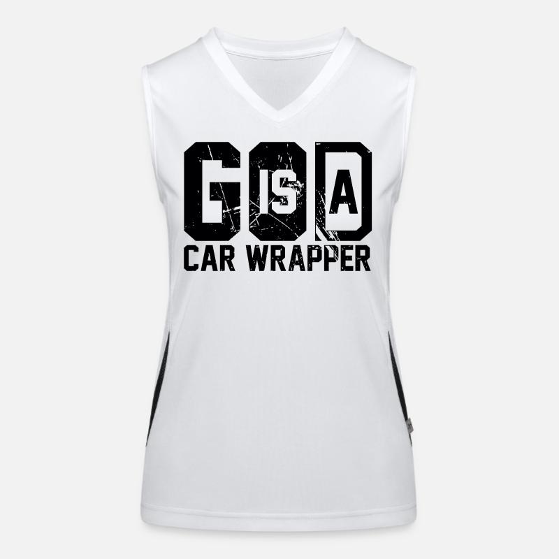 GOTT ist ein schwarzer Autoumschlag Funktionelles Kontrast-Tank Top für Frauen