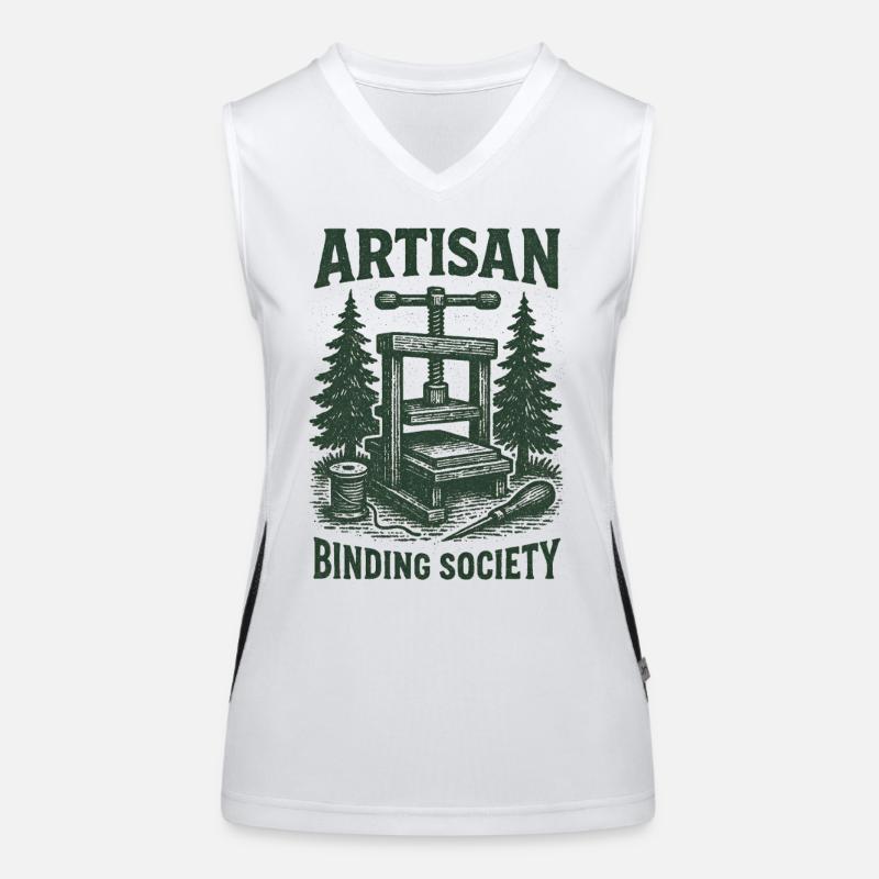 Artisan Binding Society | Buchbinden Funktionelles Kontrast-Tank Top für Frauen