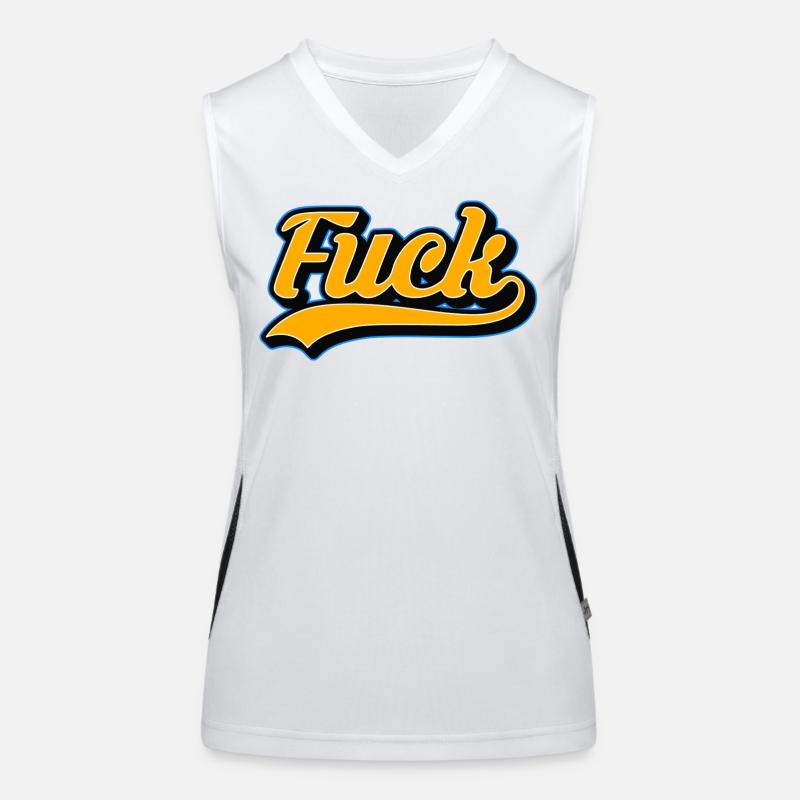 F-Wort-Retro-Skript Funktionelles Kontrast-Tank Top für Frauen