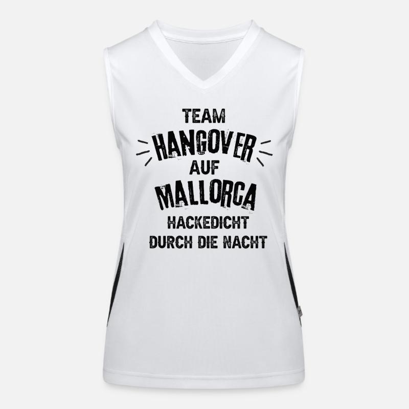Team Hangover auf Mallorca Funktionelles Kontrast-Tank Top für Frauen