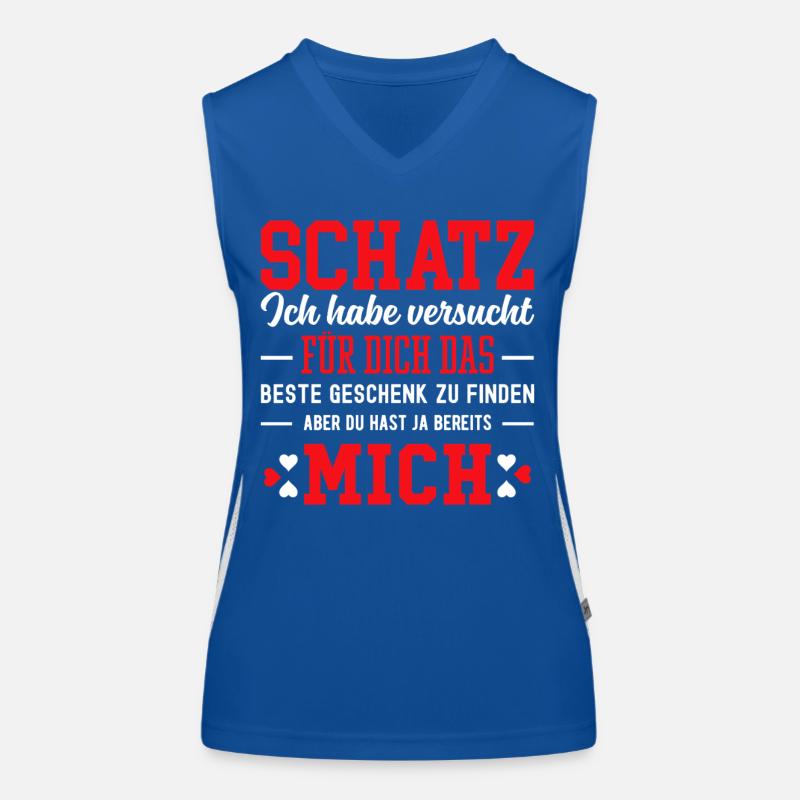 Schatz ich habe versucht das perfekte Geschenk Funktionelles Kontrast-Tank Top für Frauen