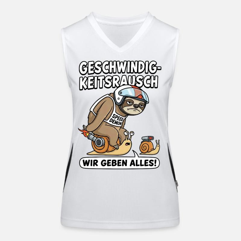 Speed Rush: Fast Snail Women's Functional Contrast Tank Top