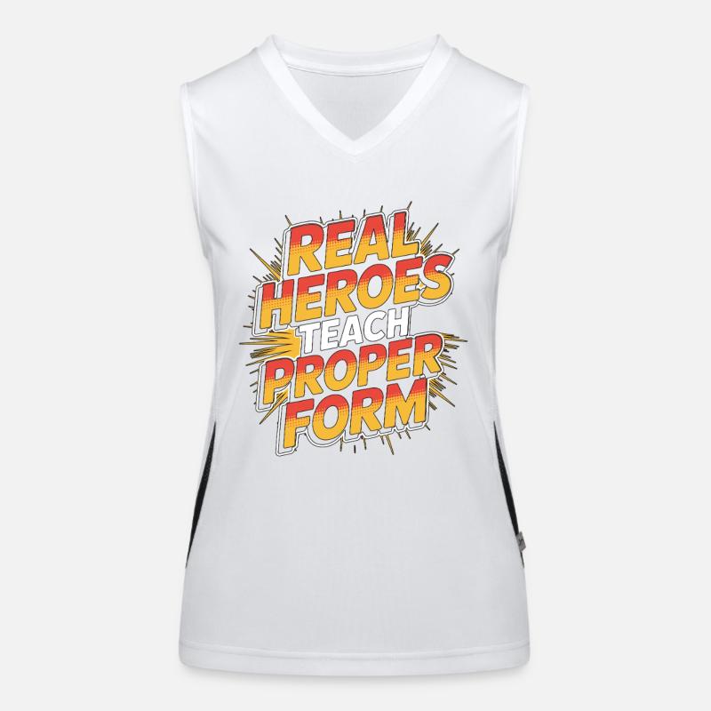 PT Educator Real Heroes Teach Movement Therapy Funktionelles Kontrast-Tank Top für Frauen