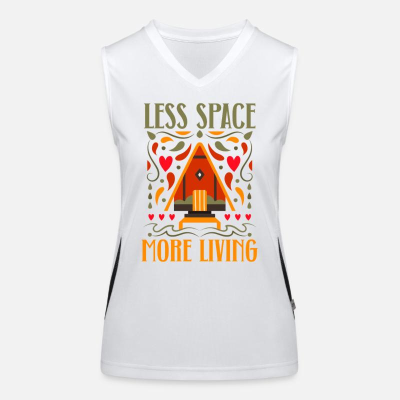 Tiny House Moins d’espace Plus vie Débardeur respirant contrasté Femme
