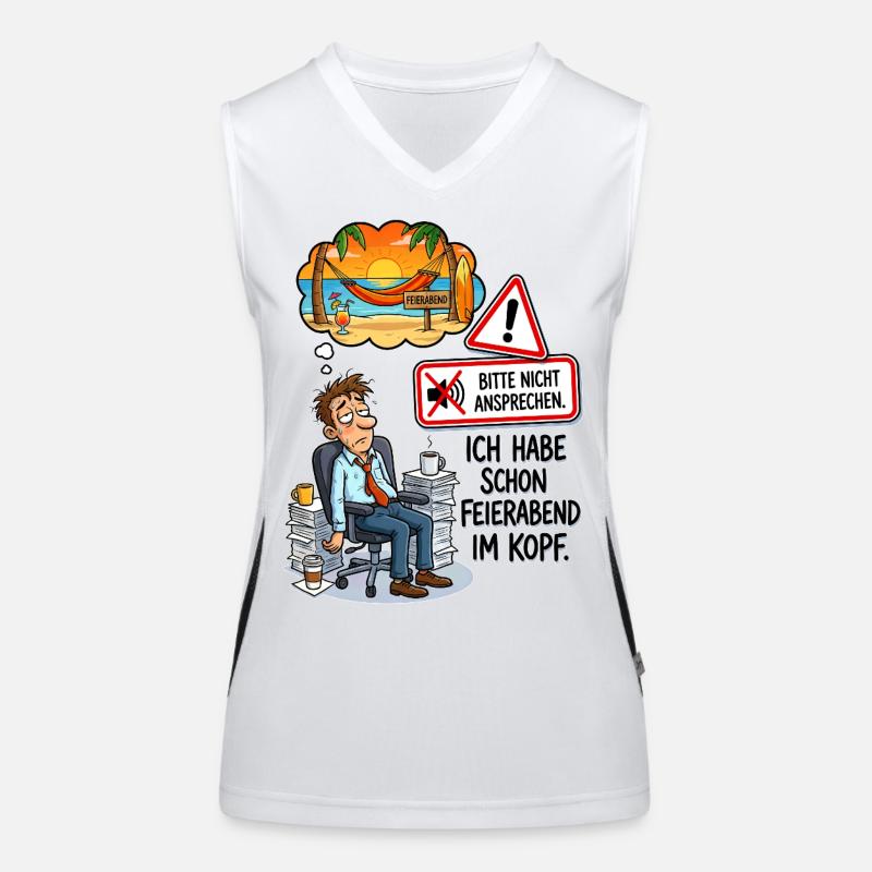 After-work beach dream Women's Functional Contrast Tank Top