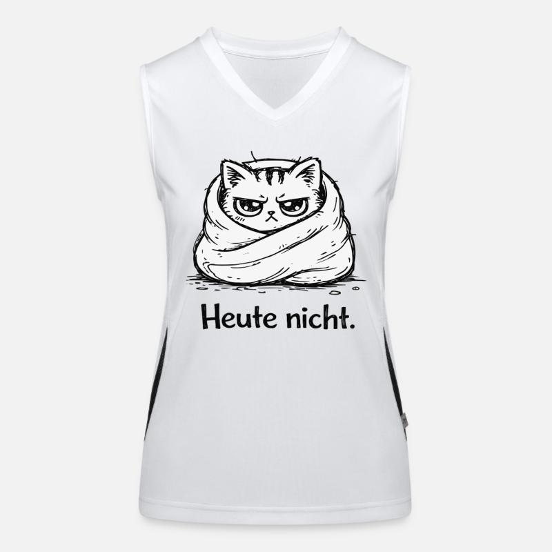 Grumpycat: Not today Women's Functional Contrast Tank Top