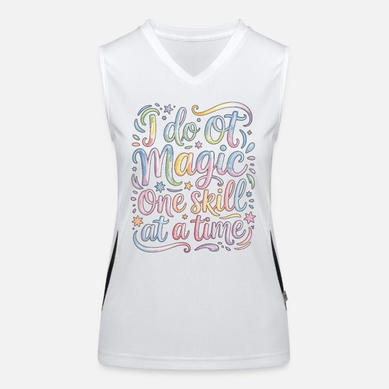 Pediatric OT I Do OT Magic One Fine Motor Therapy Women's Functional Contrast Tank Top