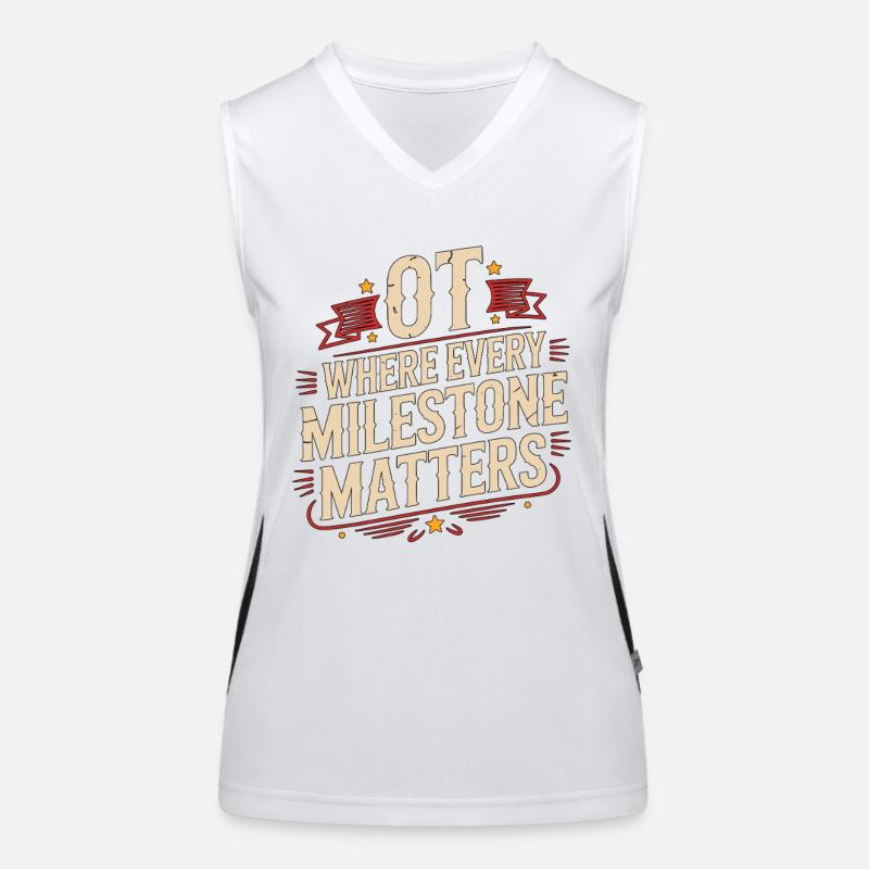 Pediatric OT Where Every Child Development Therapy Women's Functional Contrast Tank Top