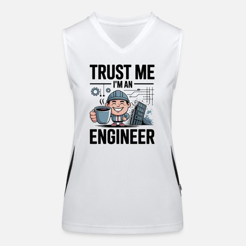 Trust Me I’m an Engineer - for light background Women's Functional Contrast Tank Top