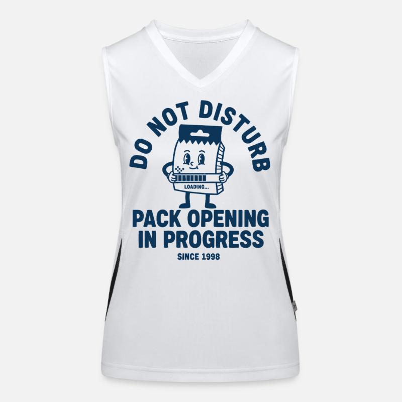 trading card Do Not Disturb Pack Opening In Women's Functional Contrast Tank Top