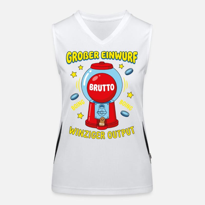 Großer Einwurf Winziger Output Funktionelles Kontrast-Tank Top für Frauen