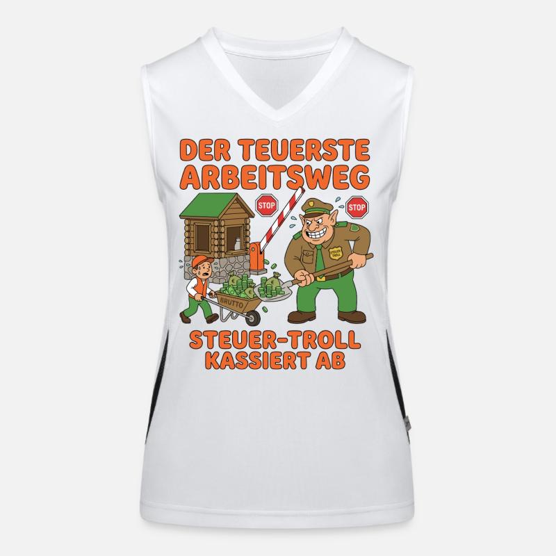The most expensive commute to work Women's Functional Contrast Tank Top