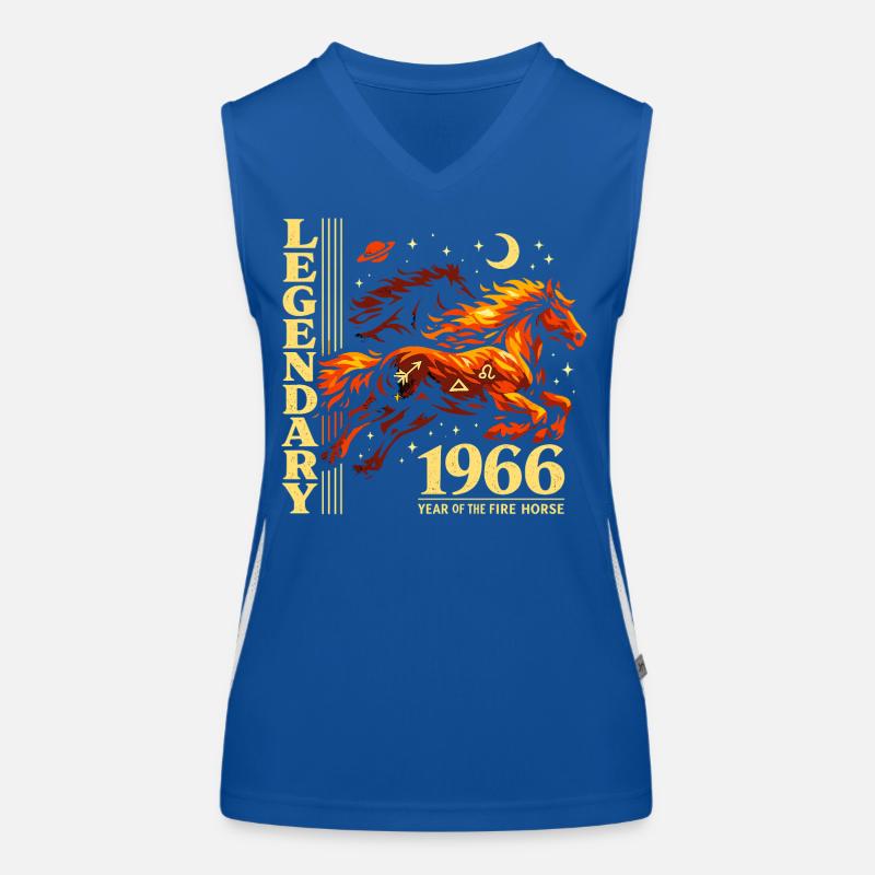 1966 Fire Horse 60e anniversaire du Cheval Débardeur respirant contrasté Femme
