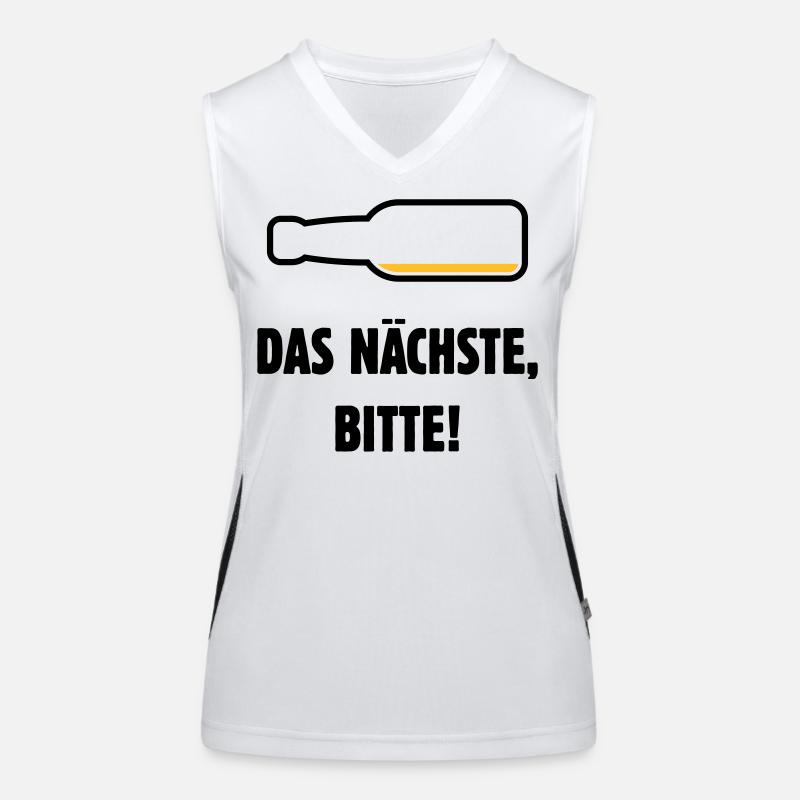Das Nächste, Bitte! (Bier / Bierchen / POS 2C) Funktionelles Kontrast-Tank Top für Frauen