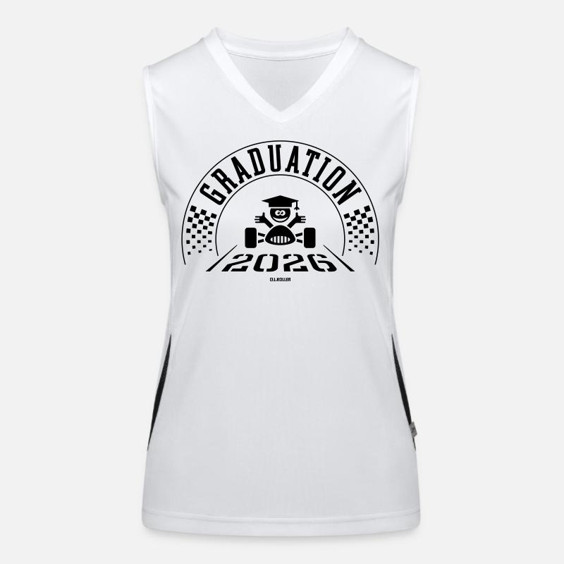 Abschluss 2026 – Schule ist vorbei – Ziellinie – B Funktionelles Kontrast-Tank Top für Frauen