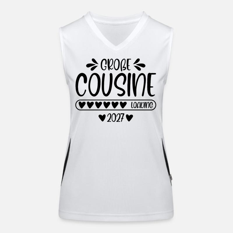 Große Cousine 2027 loading Funktionelles Kontrast-Tank Top für Frauen
