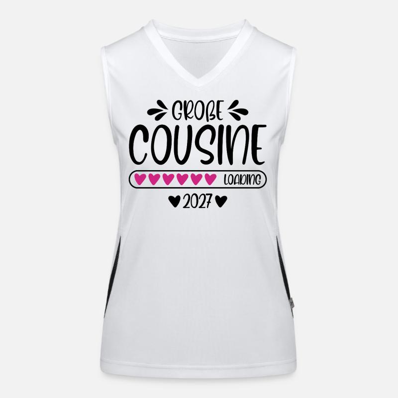 Große Cousine 2027 loading Funktionelles Kontrast-Tank Top für Frauen