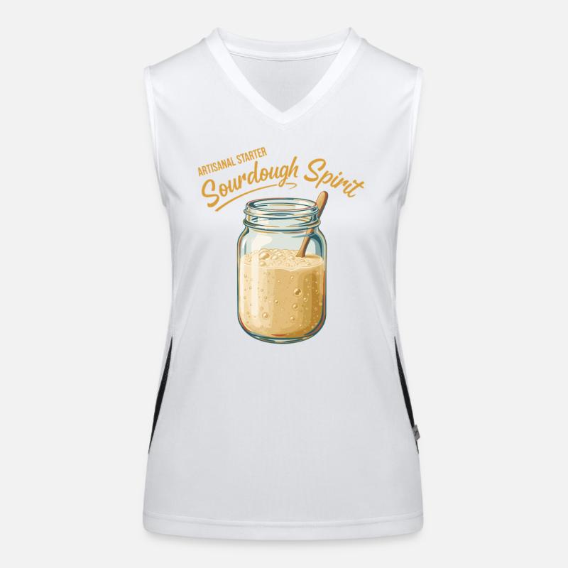 Sauerteig-Geisterbrot Backer Sauerteig Funktionelles Kontrast-Tank Top für Frauen