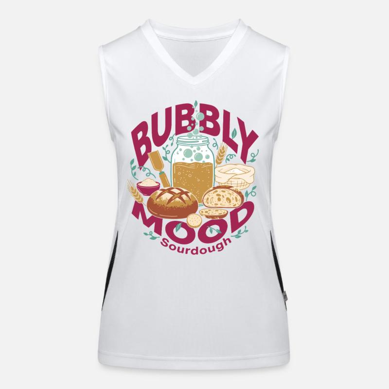 Sourdough Bubbly Mood Bread Baking Baker Funktionelles Kontrast-Tank Top für Frauen