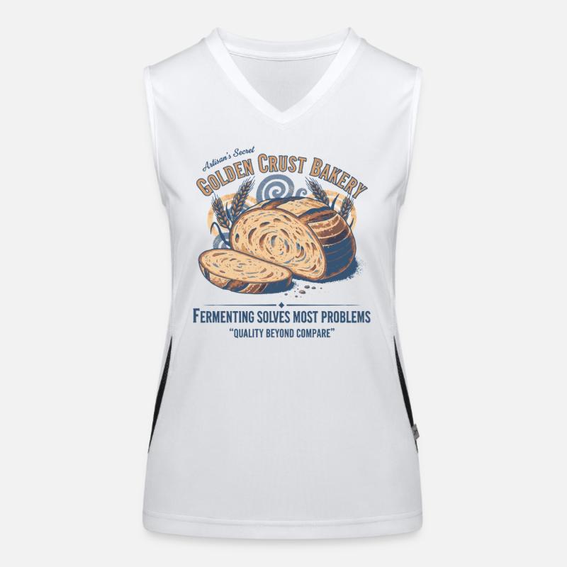 Sauerteigbrot Backbäcker Sauerteigstarter Funktionelles Kontrast-Tank Top für Frauen