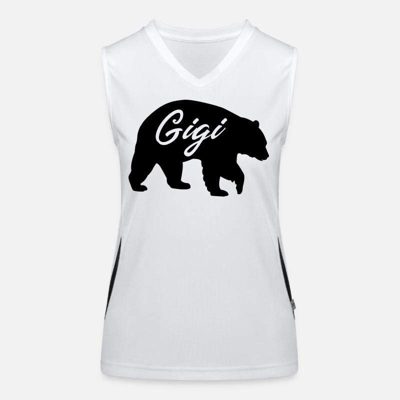 Gigi Bär süßes Oma-Hemd-Geschenk Funktionelles Kontrast-Tank Top für Frauen