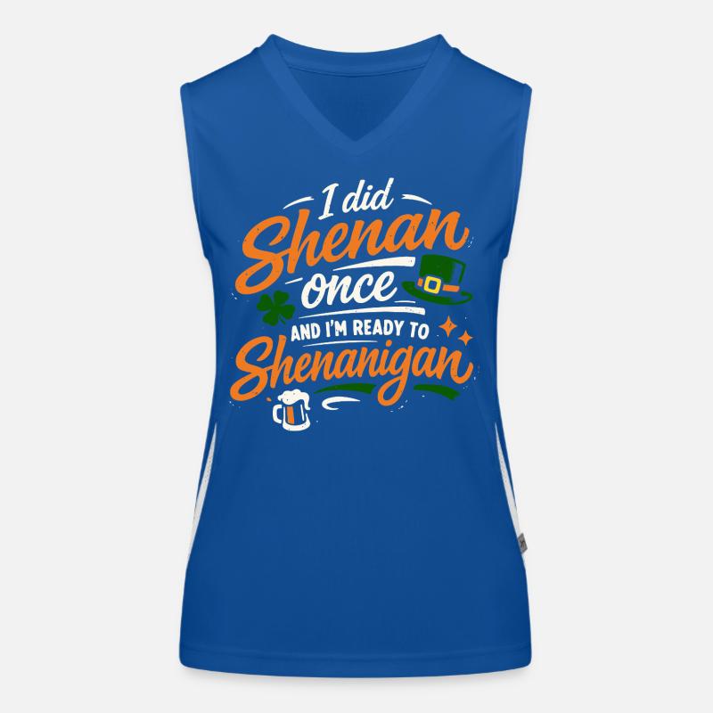 Ready in front of shenanigans | St. Patrick's Day Women's Functional Contrast Tank Top