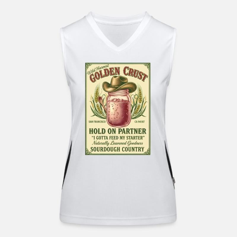 Sourdough Bread Baking Baker Sourdough Starter Jar Funktionelles Kontrast-Tank Top für Frauen