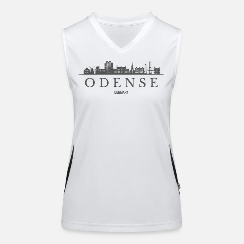Danemark d’Odense, silhouette d’Odense Débardeur respirant contrasté Femme