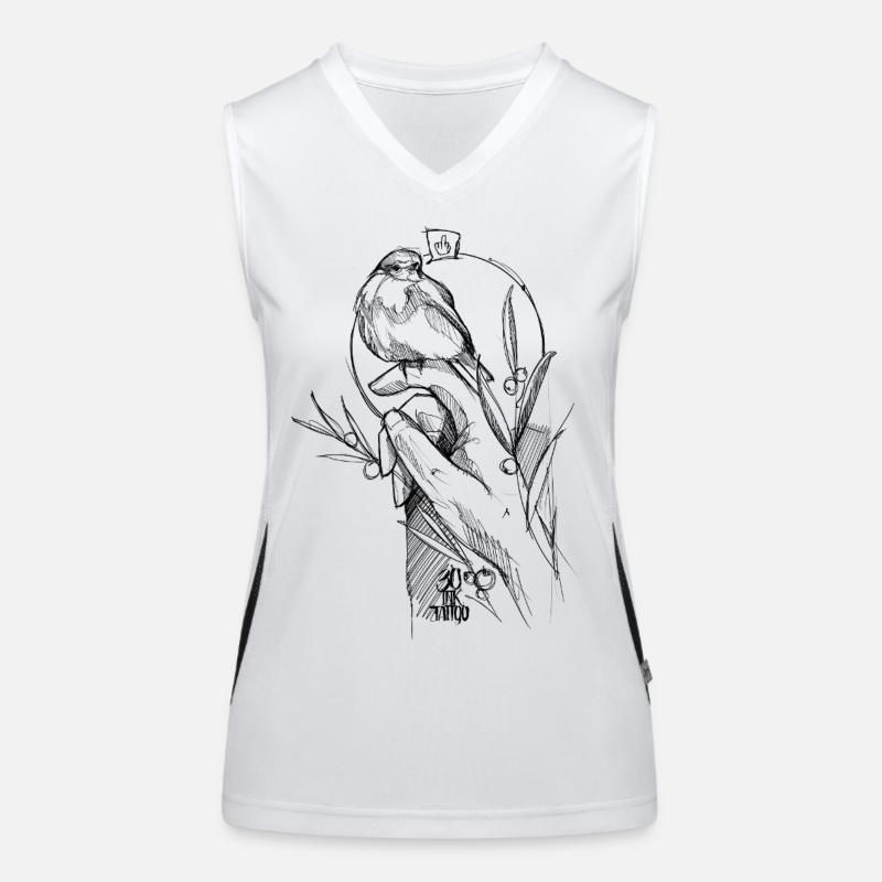 Rotkehlchen  Funktionelles Kontrast-Tank Top für Frauen