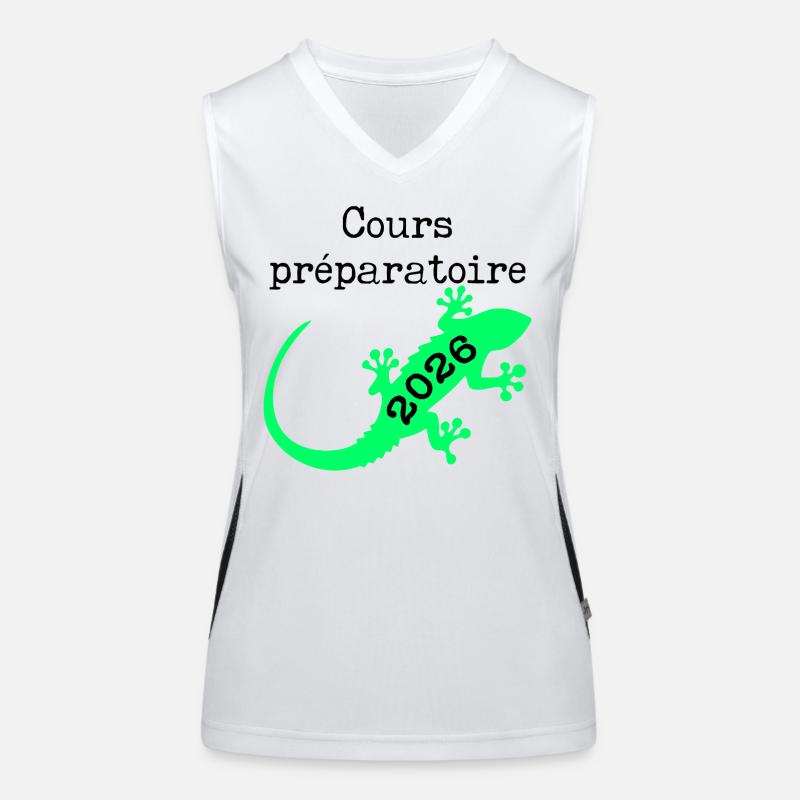 Cours Préparatoire 2026 École Débardeur respirant contrasté Femme