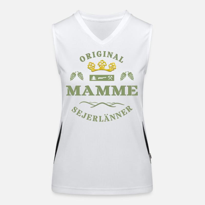 Sejerlänner Mamme Siegerländer Mutter Krönchen Funktionelles Kontrast-Tank Top für Frauen