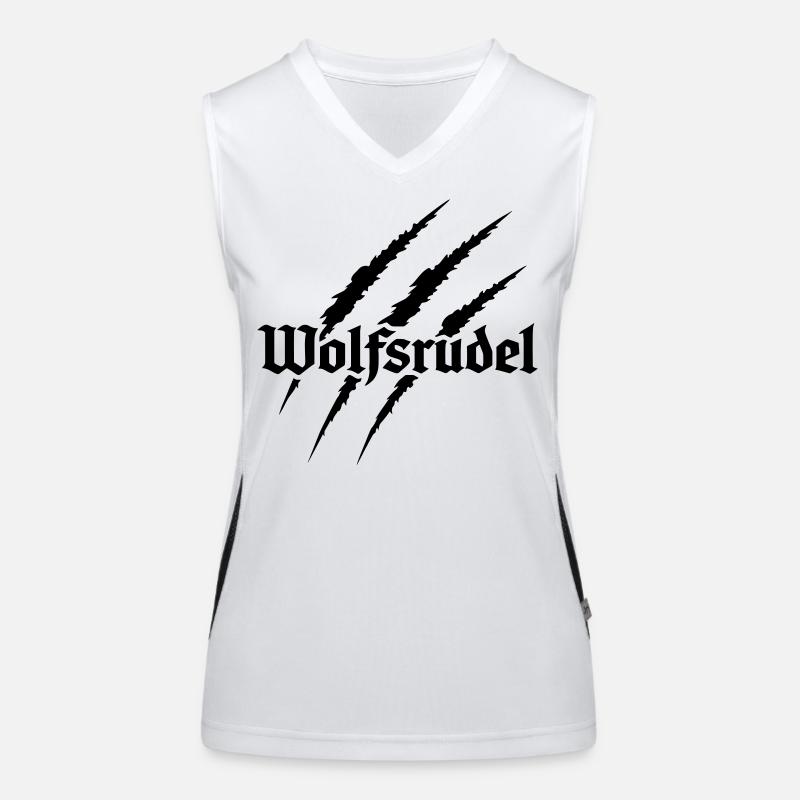 Wolfsrudel Funktionelles Kontrast-Tank Top für Frauen