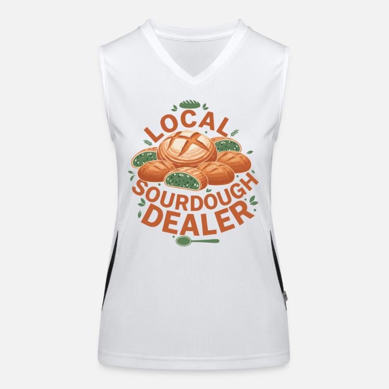 Local Sourdough Dealer Bread Baking Baker Women's Functional Contrast Tank Top