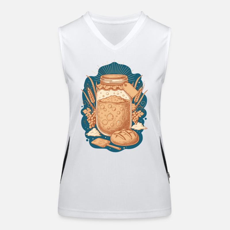 Sauerteigbrot Backbäcker Sauerteigstarter Funktionelles Kontrast-Tank Top für Frauen