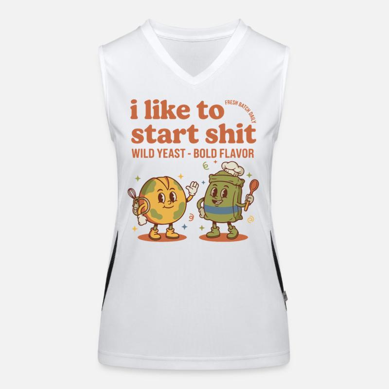 Sourdough Starter Jar Era Bread Baking Baker Funktionelles Kontrast-Tank Top für Frauen