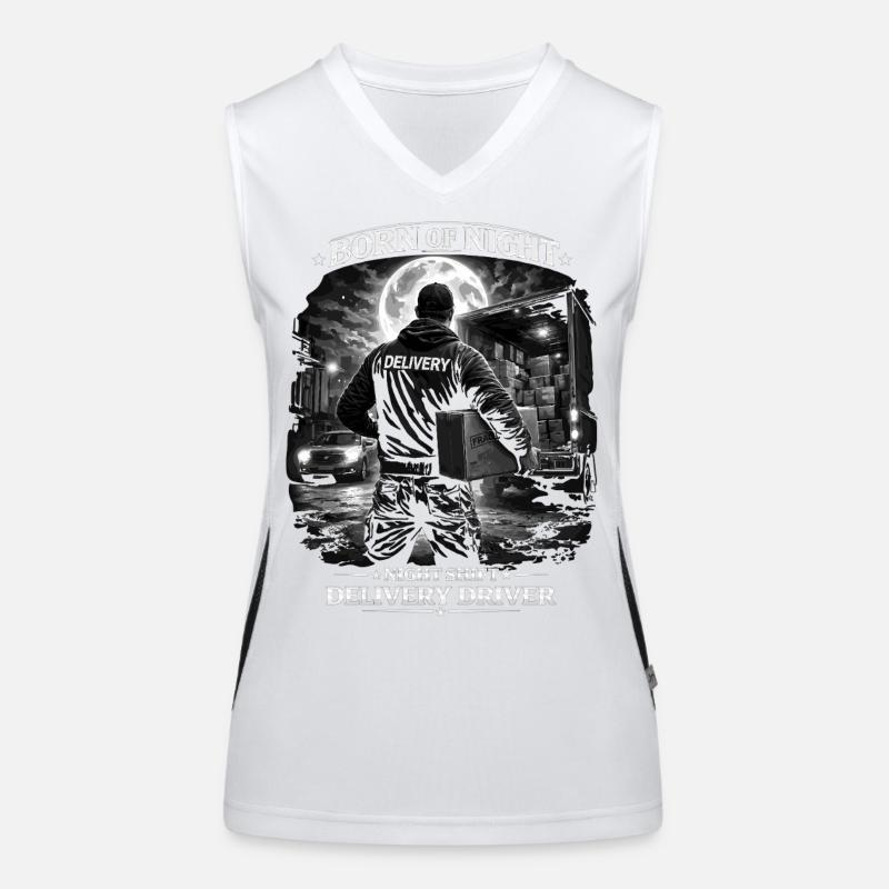 Night Shift Delivery Driver Women's Functional Contrast Tank Top