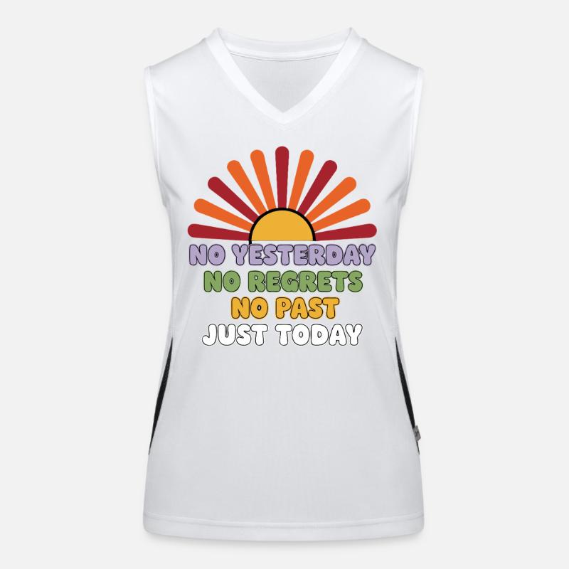 No Regrets Just Today Women's Functional Contrast Tank Top