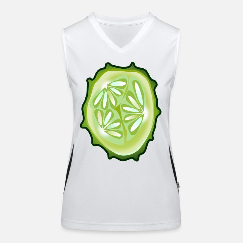 concombre Débardeur respirant contrasté Femme