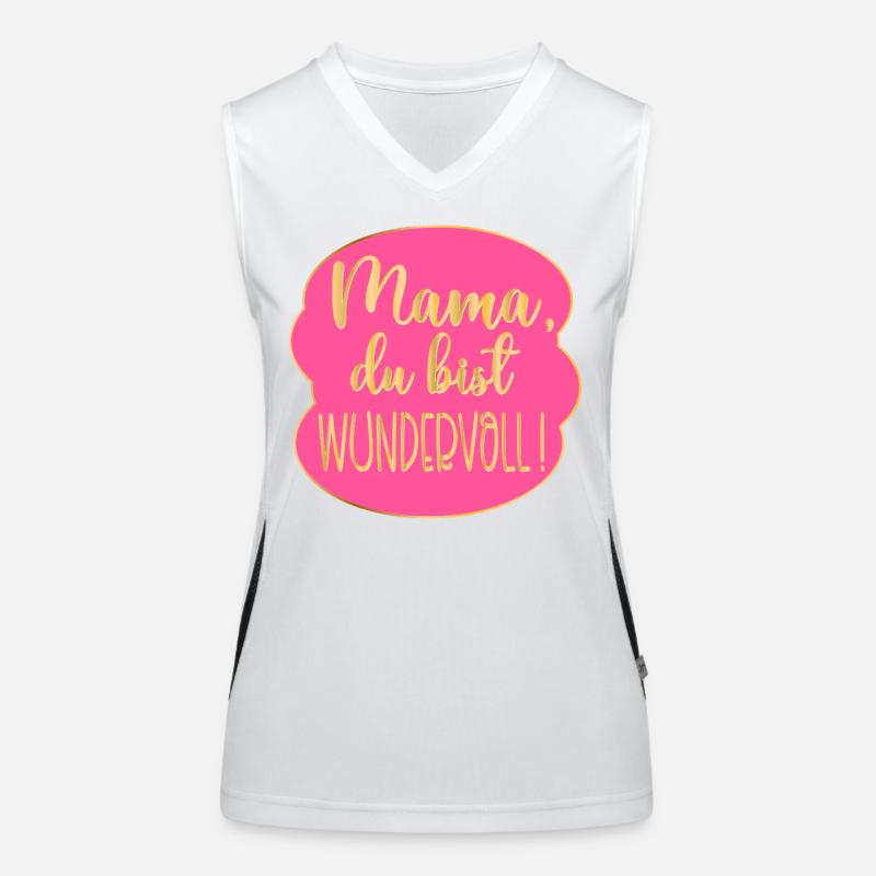 Wundervolle Mama Muttertag Funktionelles Kontrast-Tank Top für Frauen