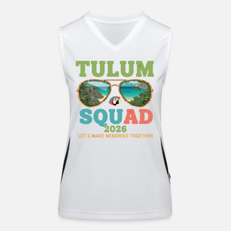 Tulum Squad 2026 Vacation Women's Functional Contrast Tank Top
